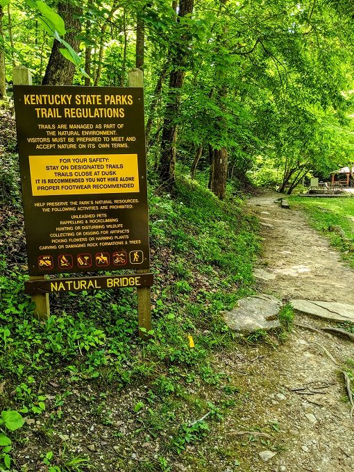 Natural Bridge Trail at Carter Caves State Resort Park