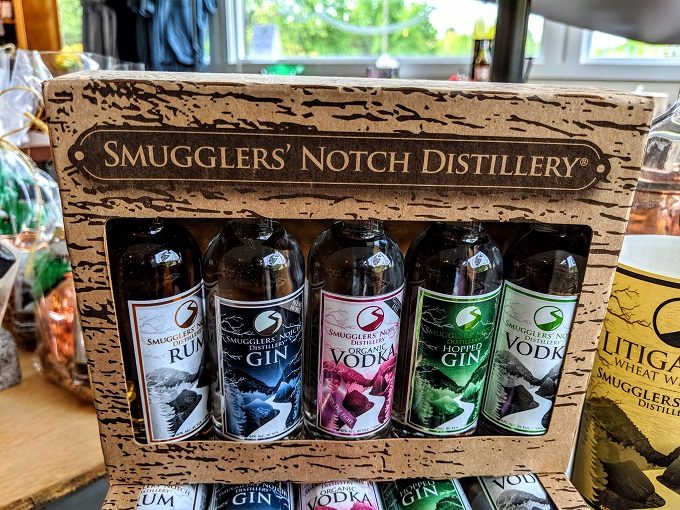 5-pack of minis at Smugglers' Notch Distillery