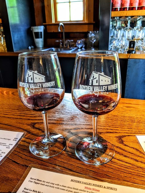 Boyden Valley Winery wine tasting