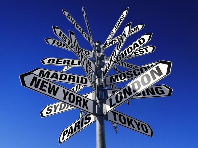 Cities Of The World Signpost