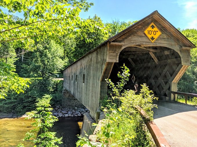 Downers Covered Bridge (AKA Upper Falls Covered Bridge) in Perkinsville, Vermont