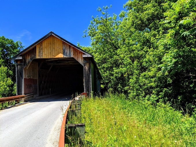 Sanderson Covered Bridge in Brandon, Vermont