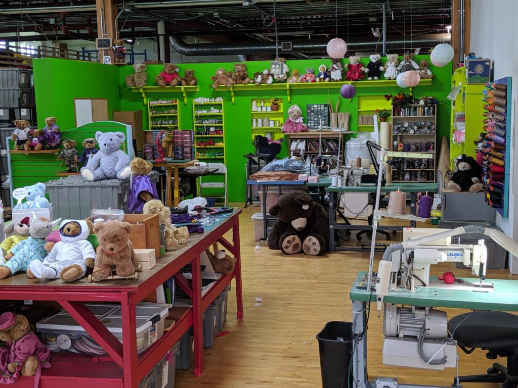 giant teddy bear card factory