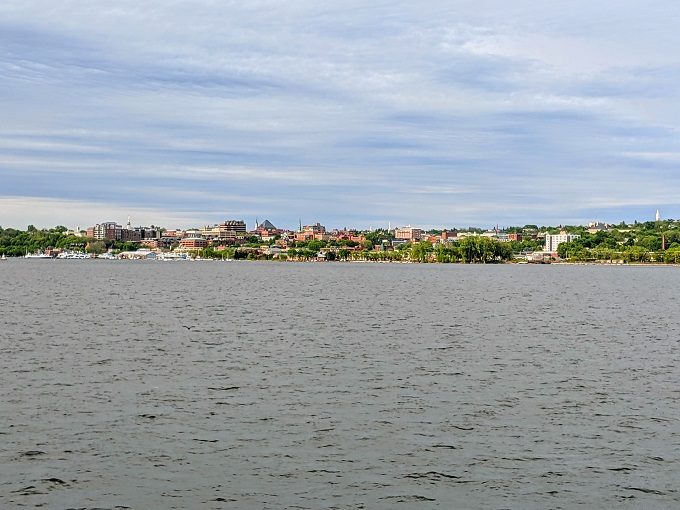 View of downtown Burlington from Lake Champlain
