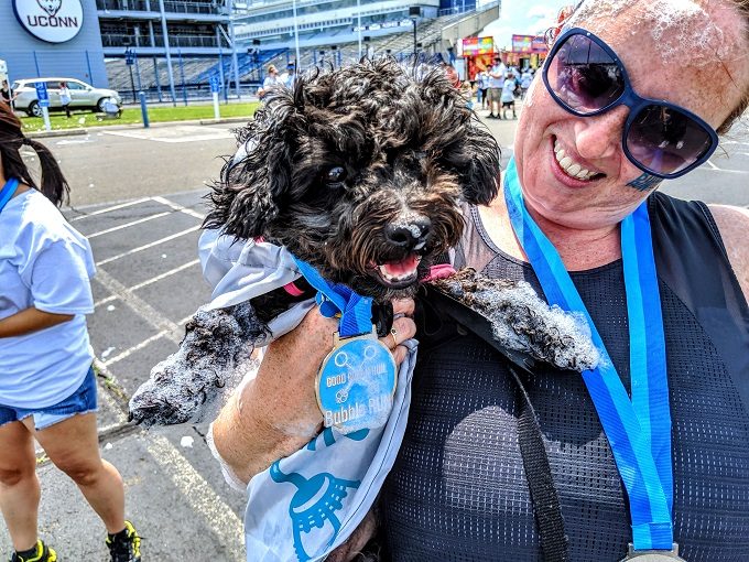 2019 Hartford Bubble Run - All the pupper endorphins flowing
