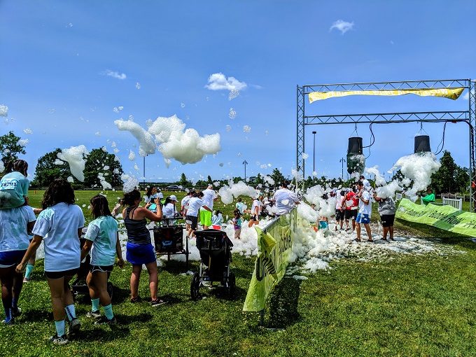 2019 Hartford Bubble Run - Green bubbles