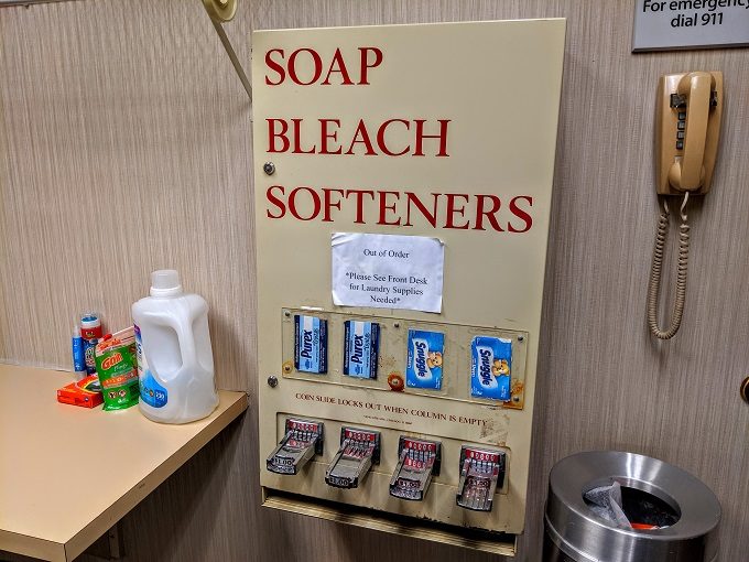 Hampton Inn Providence-Warwick Airport, Rhode Island - Detergent, bleach & softener dispenser