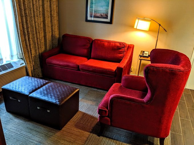 Hampton Inn Providence-Warwick Airport, Rhode Island - Sleeper sofa, armchair & ottomans