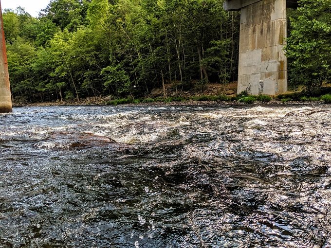 Mini rapids under the bridge