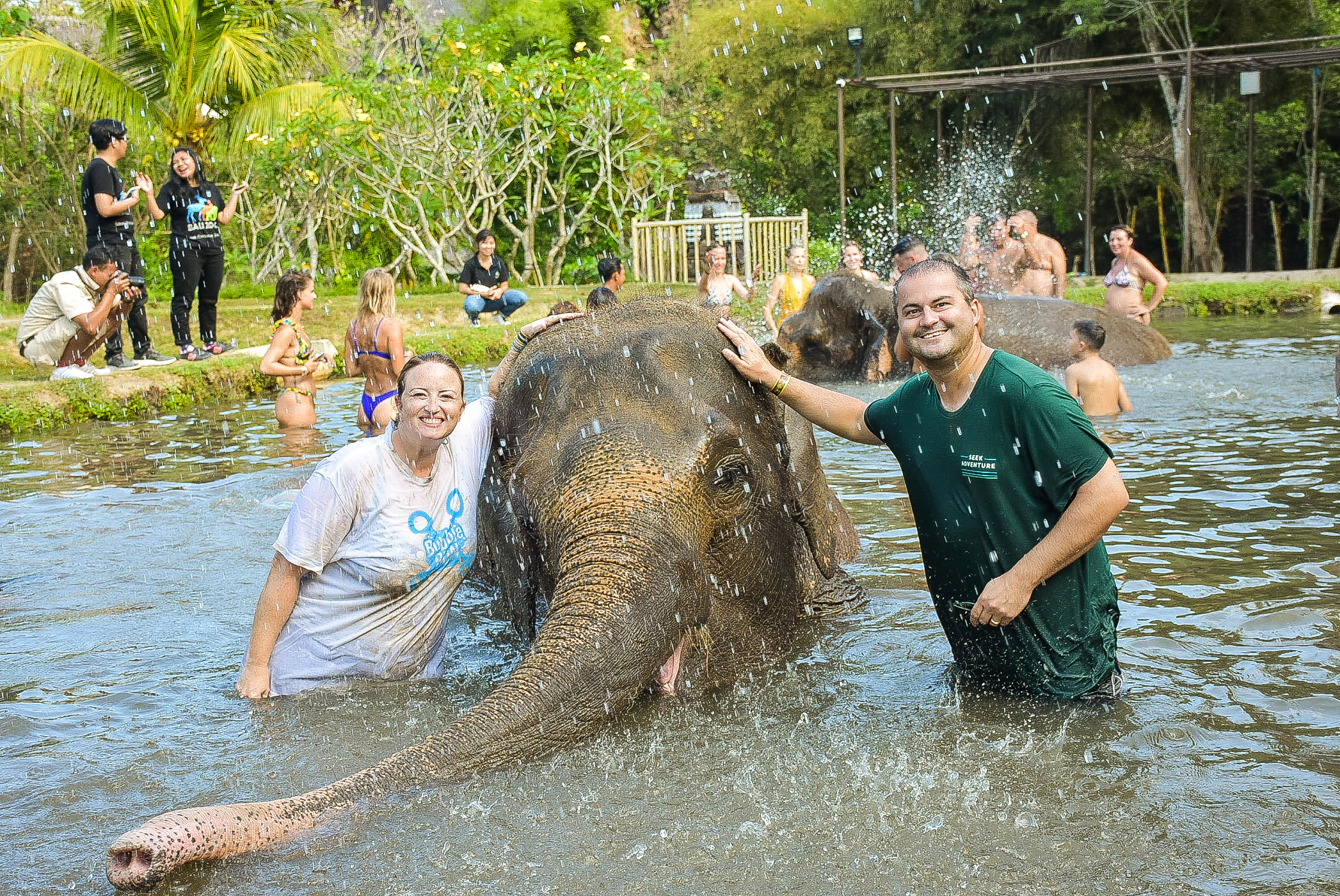 Elephant Mud Fun Bali Zoo-1 - No Home Just Roam