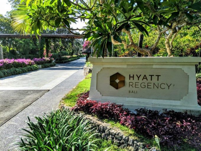 Entrance of Hyatt Regency Bali