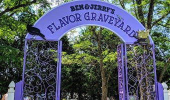 Entrance of the Ben & Jerry's Flavor Graveyard