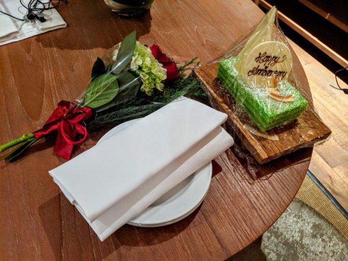 Hyatt Regency Bali - Anniversary cake & flowers
