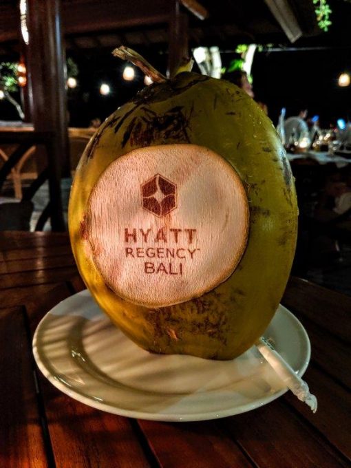 Hyatt Regency Bali - Coconut water