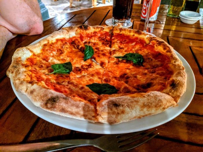Hyatt Regency Bali - Margherita pizza at Pizzaria