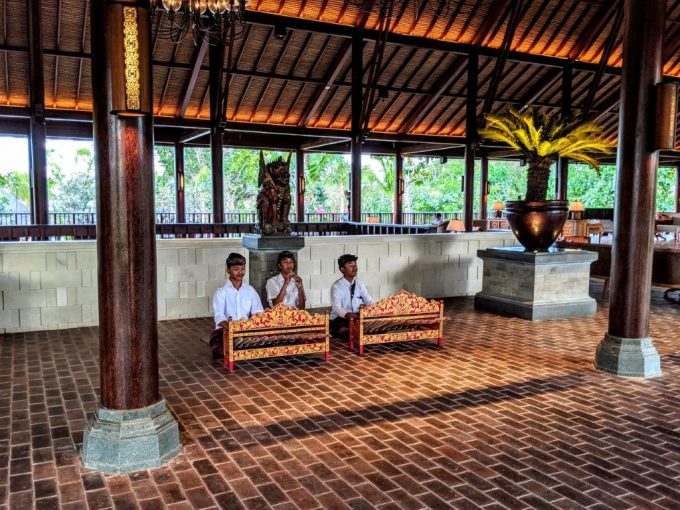 Hyatt Regency Bali - Music playing in lobby