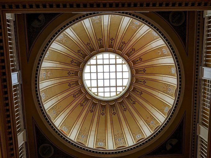 Dome inside the Virginia State Capitol building