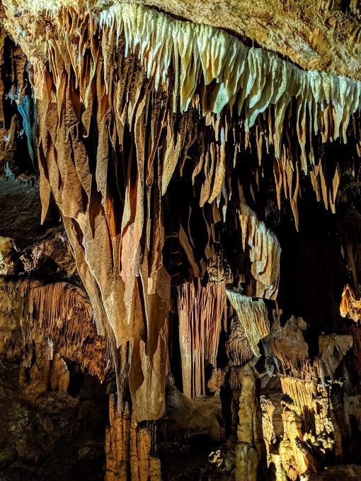 Grand Caverns, Virginia - Drapery formation in the Persian Palace