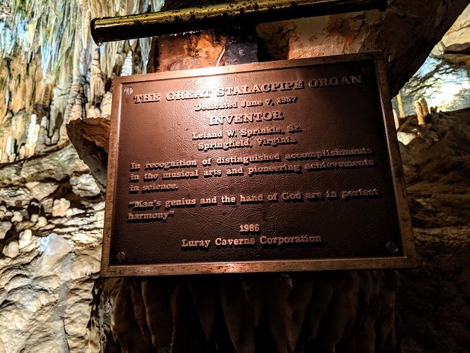 Luray Caverns - The Great Stalacpipe Organ