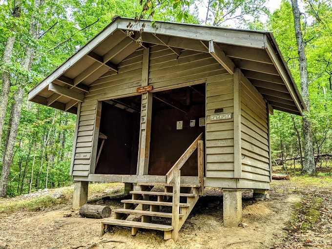 McAfee Knob hike - Catawba Shelter on the Appalachian Trail