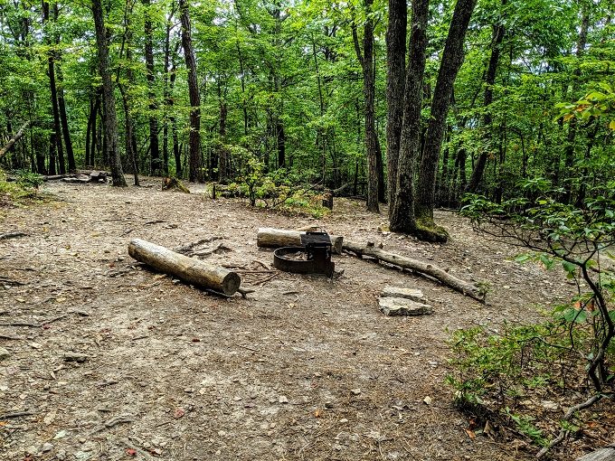 McAfee Knob hike - Catawba campsite on the Appalachian Trail