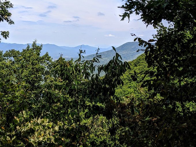 McAfee Knob hike - View along the hike