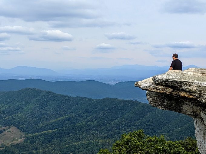 McAfee Knob on the Appalachian Trail - my happy place