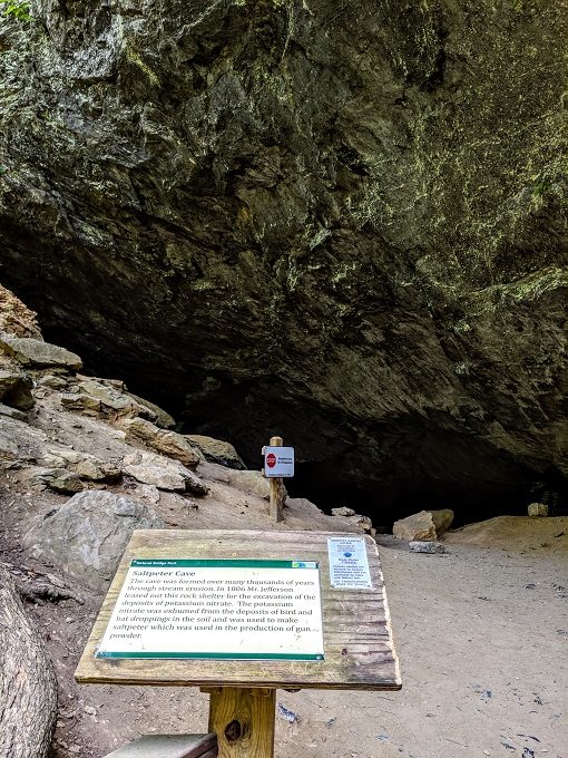 Saltpeter cave at Natural Bridge State Park, Virginia