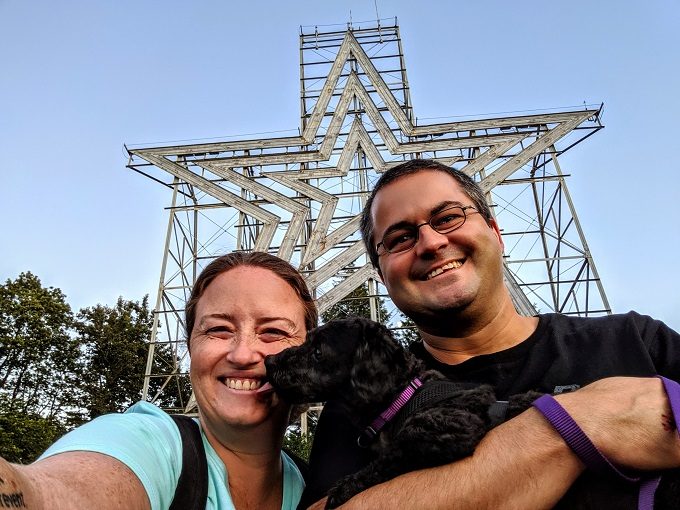 The three of us on Mill Mountain