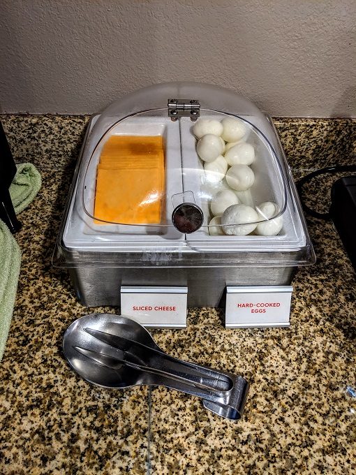 TownePlace Suites Winchester, Virginia breakfast - Cheese & hardboiled eggs