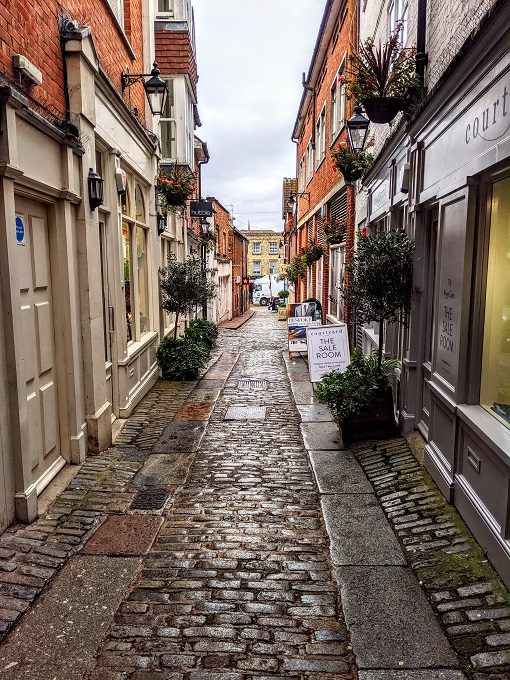 Side street in Guildford, England