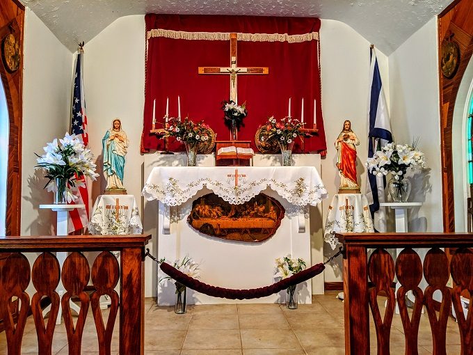 Altar inside Our Lady Of The Pines in Eglon, West Virginia