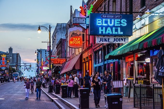 Beale Street in Memphis