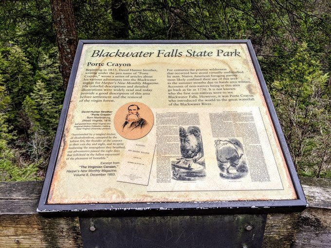 Blackwater Falls State Park - Information board 1