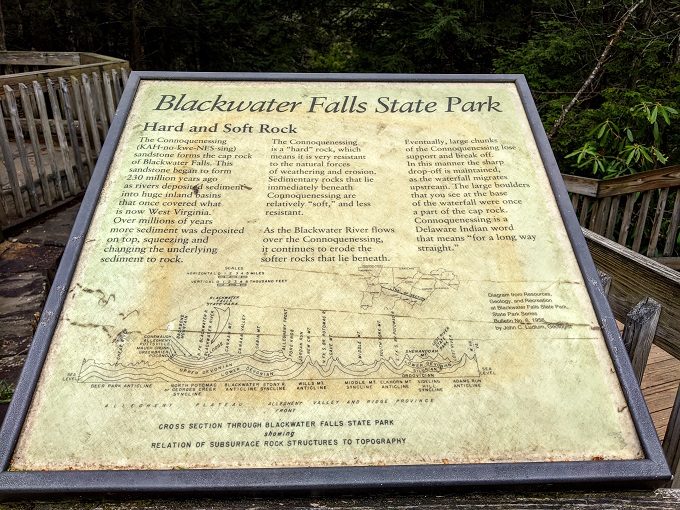 Blackwater Falls State Park - Information board 2