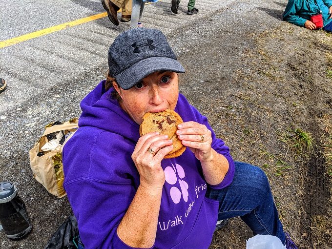 Bridge Day 2019 - Shae and her cookie sandwich