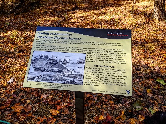 Coopers Rock State Forest, West Virginia - Information about the Henry Clay Iron Furnace