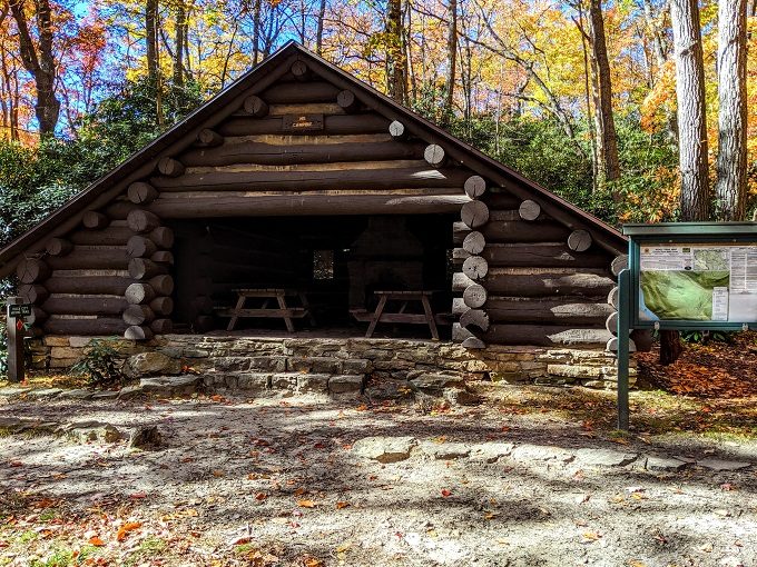 Coopers Rock State Forest, West Virginia - Picnic shelter on the Eagle Loop Trail