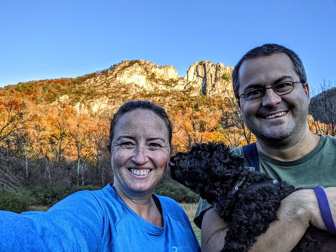 Family photo at Seneca Rocks