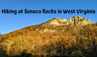 Hiking at Seneca Rocks in West Virginia