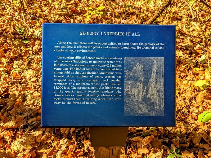 Information board about the local geology