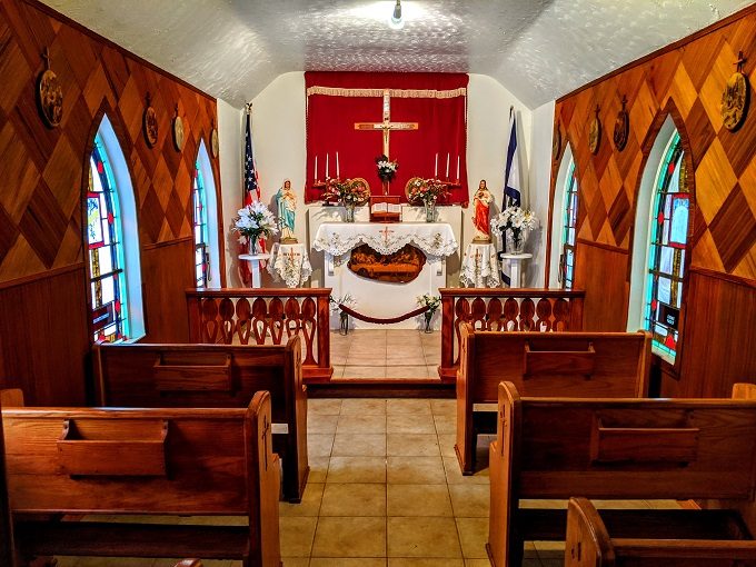 Inside Our Lady Of The Pines church