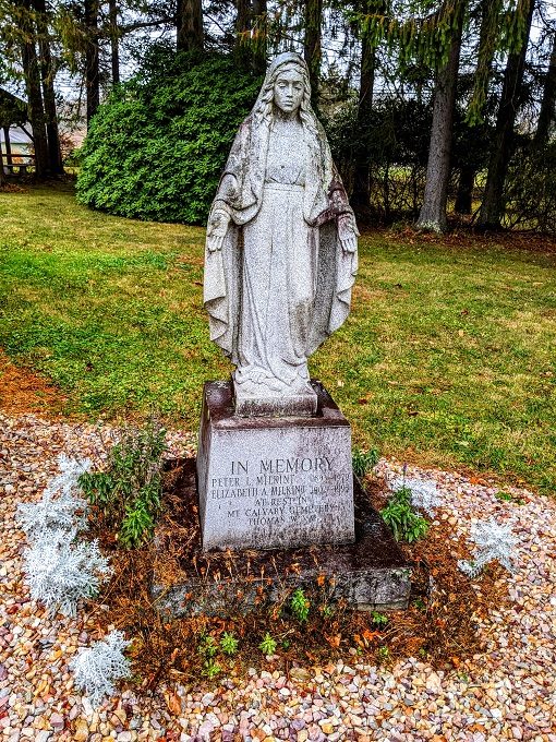 Memorial outside Our Lady Of The Pines