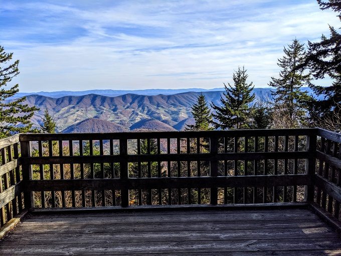 Platform overlook on Spruce Knob