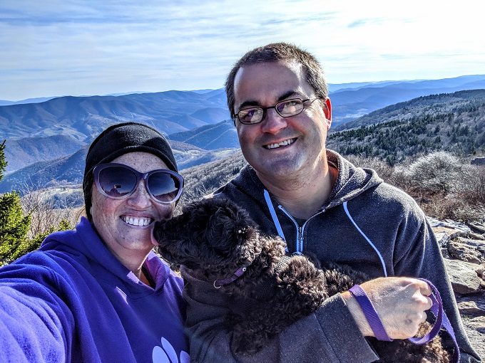 The three of us at the top of Spruce Knob