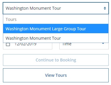 Washington Monument - large group and individual tours