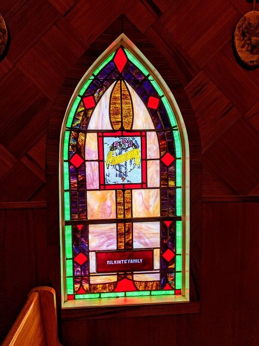 Window in Our Lady Of The Pines - Milkint Family