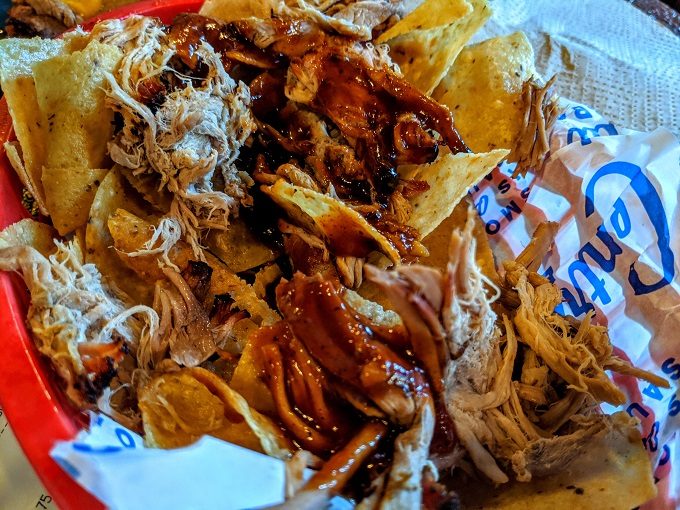 BBQ nachos from Central BBQ in Memphis, Tennessee