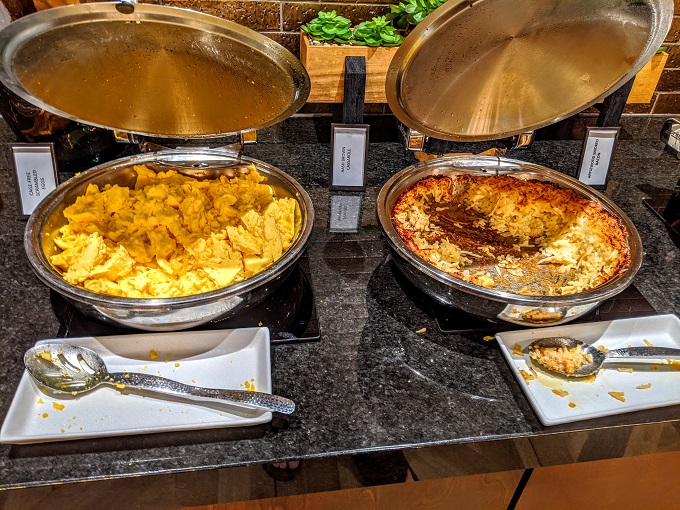Hilton Nashville Airport breakfast - Scrambled eggs & hash brown casserole