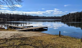 Boat launch on to Spring Lake at Wall Doxey State Park in Mississippi